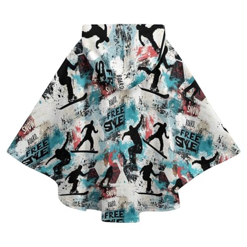 Couverture à capuche portable Novastar en flanelle motif ski