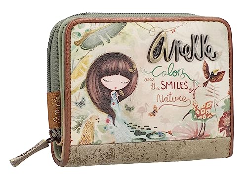Anekke Damen Kleine Geldbörse Rinebo Reisezubehör-Brieftasche, beige