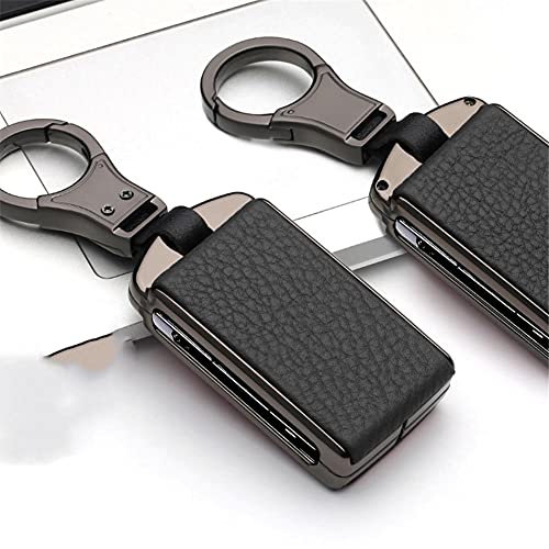 CEAeis Housse de clé en Cuir de Voiture, pour Volvo XC40 XC60 S90 XC90 V90 T5 T6 T8 Polestar 2 clés protéger Porte-clés étui pour clé de Voiture Cover