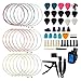 guitar making Tools Kit Guitar Accessories Set Guitar Strings Capo And Pick Three-in-one String Changing Tool Set