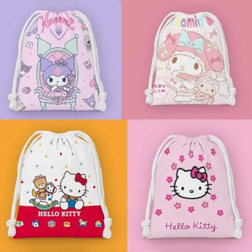 drawstring hello kitty cartoon small bag storage bag3