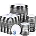 Faburo 80pcs Pad Biadesivo, Quadrato e Rotondo Nastro Biadesivo Extra Forte, Adesivo in Nastro Schiuma Forte per Anti-Rumore/Resistente Colpi/Nero Impermeabile