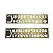 AKOAK 2-Piece Set Brass English Alphabets & Arabic Numerals Stencils with Symbols, Letter & Number Stencils for Drawing, Bookmarks & Templates