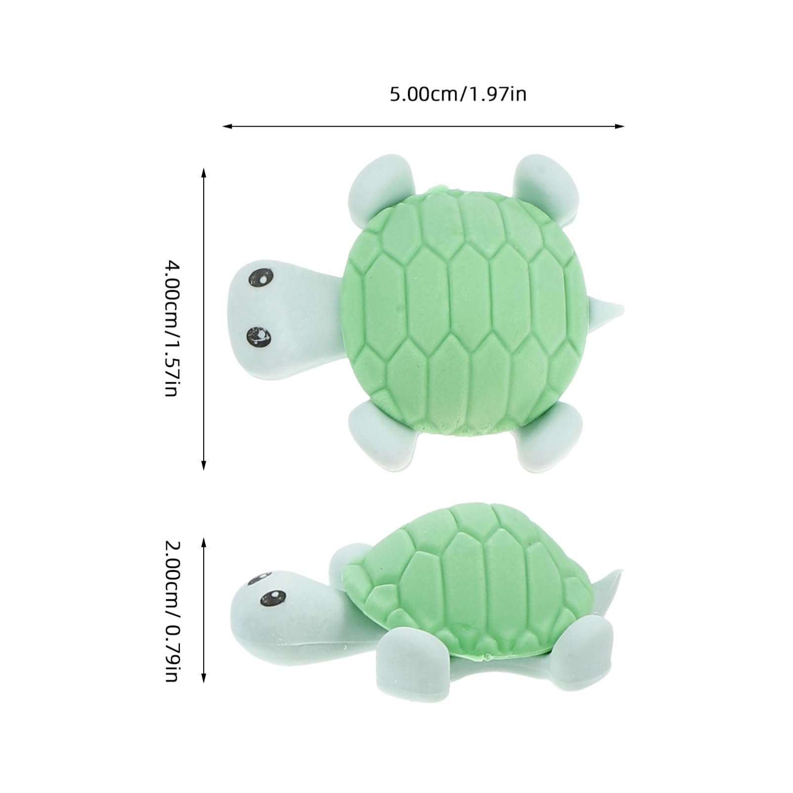 Abaodam 5 Set Gomma Per Tartarughe Animali Reversibile Peluche Giocattolo Per Decorazioni Mini Gomme Da Matita Per Tartarughe Dentro Casuale Tazza Squishy Pezzi * 5