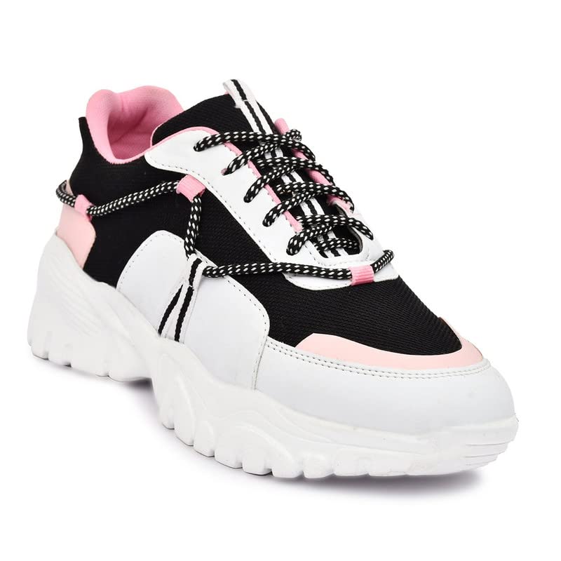 Allender Sport Lace Up Outdoor/Sports Wear Shoes for Women,(White-Sports-Women)