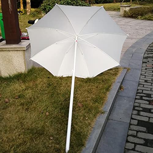 Parasol de piscine blanc rond 1m60 résistant aux rayons UV