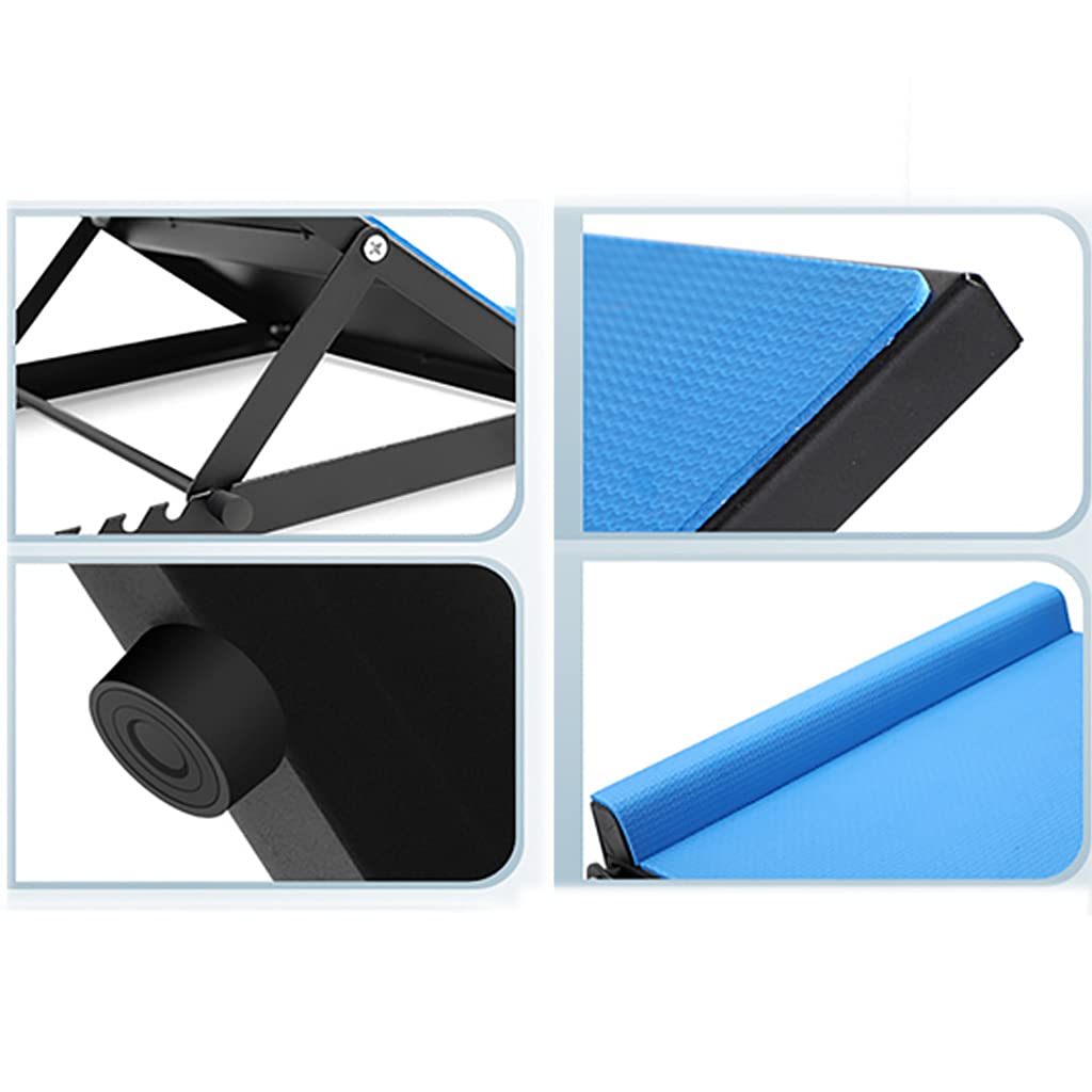 Tavola per Esercizi con inclinazione,Tavola Elastica Regolabile per Fitness Barella,Pedaliera Inclinata per Fitness con Zeppa,Attrezzo Stretching 3 Altezze Antiscivolo Allungamento Muscolare