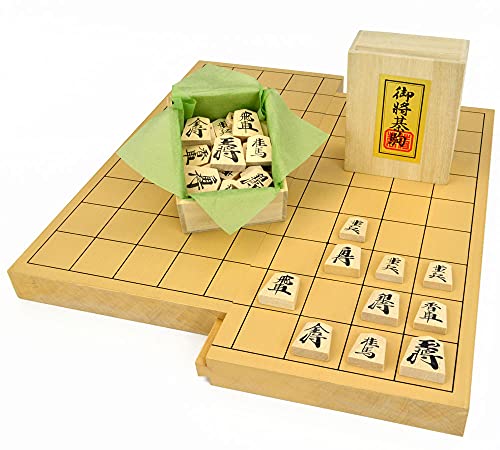 将棋セット 新桂1寸スライド将棋盤セット 樺材優良押し駒 将碁屋ミニ椿油