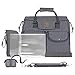 Bolso Cambiador Bebé de Pañales Para Regalo | Acople Para Carrito Universal | Portabiberones | Chupetero; Gris