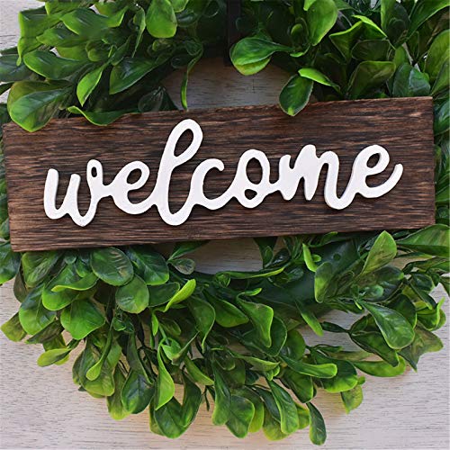 image for Rockia Artificial Flower Outdoor Wreath for Front Door Year Round Bles