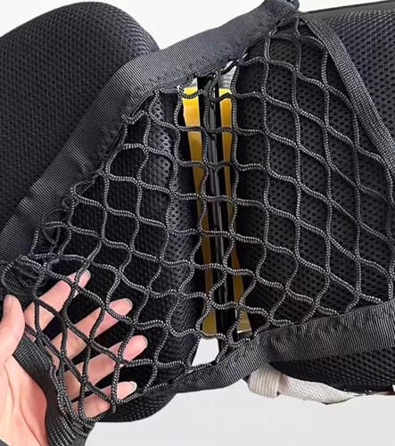 TAKONE Netz für Fahrradkorb Hinten – Elastisches Gepäcknetz 30x30 cm mit 4 Haken – Für Fahrrad, E-Bike & Motorrad