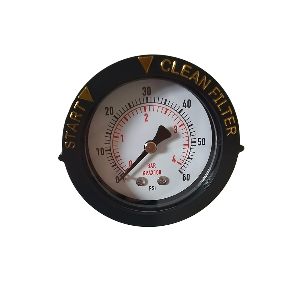 Buy JIVTO Start and Clean Pressure Gauge, 2" dial, Swimming Pool,spa