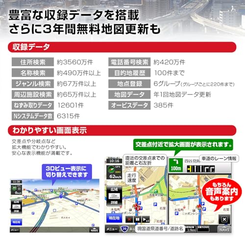 MAXWIN ポータブルナビ NV-A001I