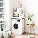 HJJ Lavatrice Rack Lavatrice, scaffale sopra Il Tamburo dal Pavimento a soffitto, Bagno di stoccaggio for la Toilette, Balcone deposito Lavatrice, Impermeabile e antiruggine Lavatrice (Color : White)