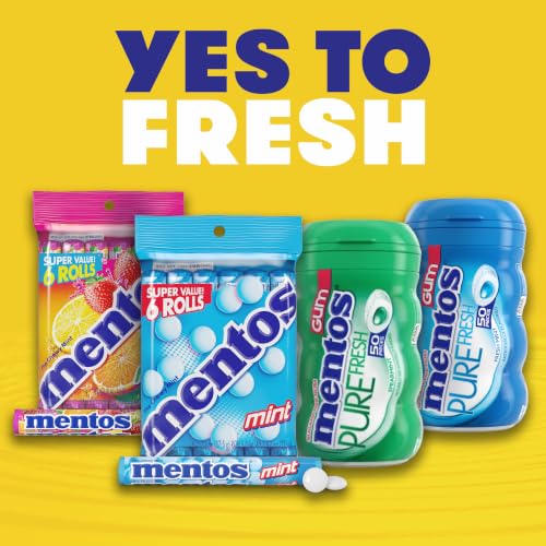 Mentos Sugar Free Chewing Gum, Red Fruit Lime, 15 Piece Bottle (10 Pack) - image 9