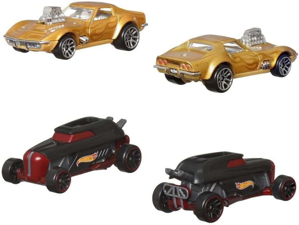 Hot Wheels 2024 Legends 6 Pack 1970 Pontiac Firebird, Bone Shaker, Rip Rod, Bad to The Blade, 67 Camaro '68, Corvette HWV46