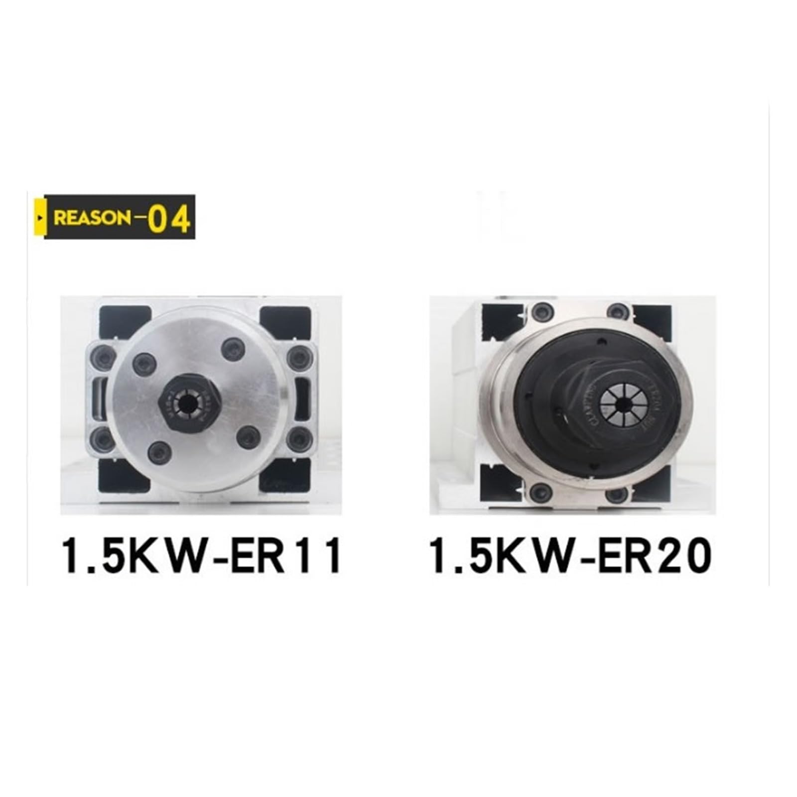 Máquina De Grabado Husillo Cuadrado Refrigerado Por Aire 1.5KW 5A Velocidad 24000rpm Chuck ER11/20 Altamente Optimizado(ER11)