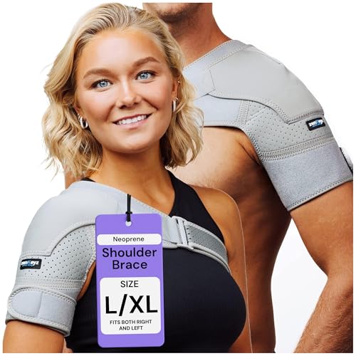 Condition photo showing Good Condition for ZENKEYZ Neoprene Shoulder Brace & Arm Sling Shoulder Immobilizer - Large/X-Large, Gray - Rotator Cuff Brace & Compression Sleeve Support with Adjustable Straps for Men & Women
