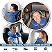 My Perfect Nights Premium Travel Pillow (Blue) Sleep with NO Neck Pain Super Soft Memory Foam Neck Pillow Easy Washing with Removable Cover