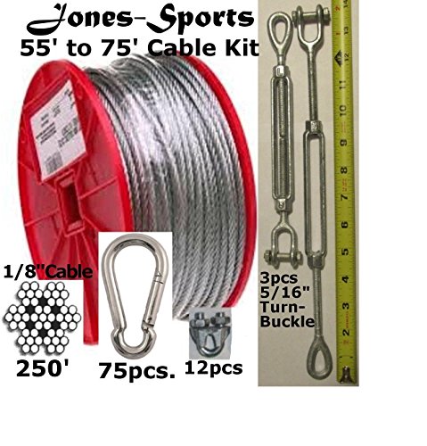 Pinnon Hatch Farms/ Jones Sports Batting Cage Cable Suspension Kit 70' Medium Duty