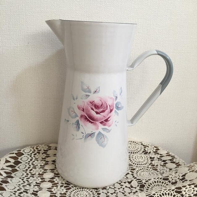 Amazon.co.jp: imane イマン ア ターブル フラワージャグ ホーロー製