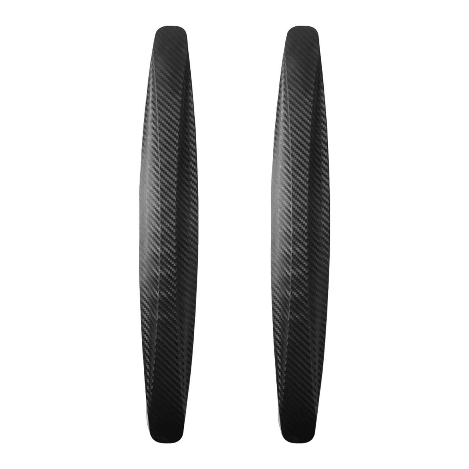 Qlecxzi Black Easy To Apply Anti Scratch Strips Stickers Universal Car Bumper Protectors Non Slip High Resistance Durable Toughness Anti Scratch Strips Stickers, 40X4.9cm