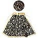 SODIAL(R) Costumes d'Halloween Cape de magicien sorciere avec chapeau pour enfants Garcons Filles noire