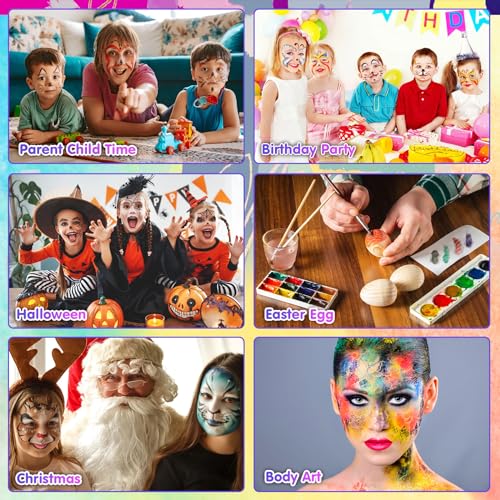 Truccabimbi Kit, 20 Colori Body Painting