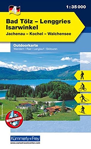 Outdoorkarte 04 Bad Tölz - Lenggries, Isarwinkel 1 : 35.000: Wandern, Rad, Langlauf, Skitouren. Jac Outdoorkarte 04 Bad Tölz - Lenggries, Isarwinkel 1 : 35.000: Wandern, Rad, Langlauf, Skitouren. Jac