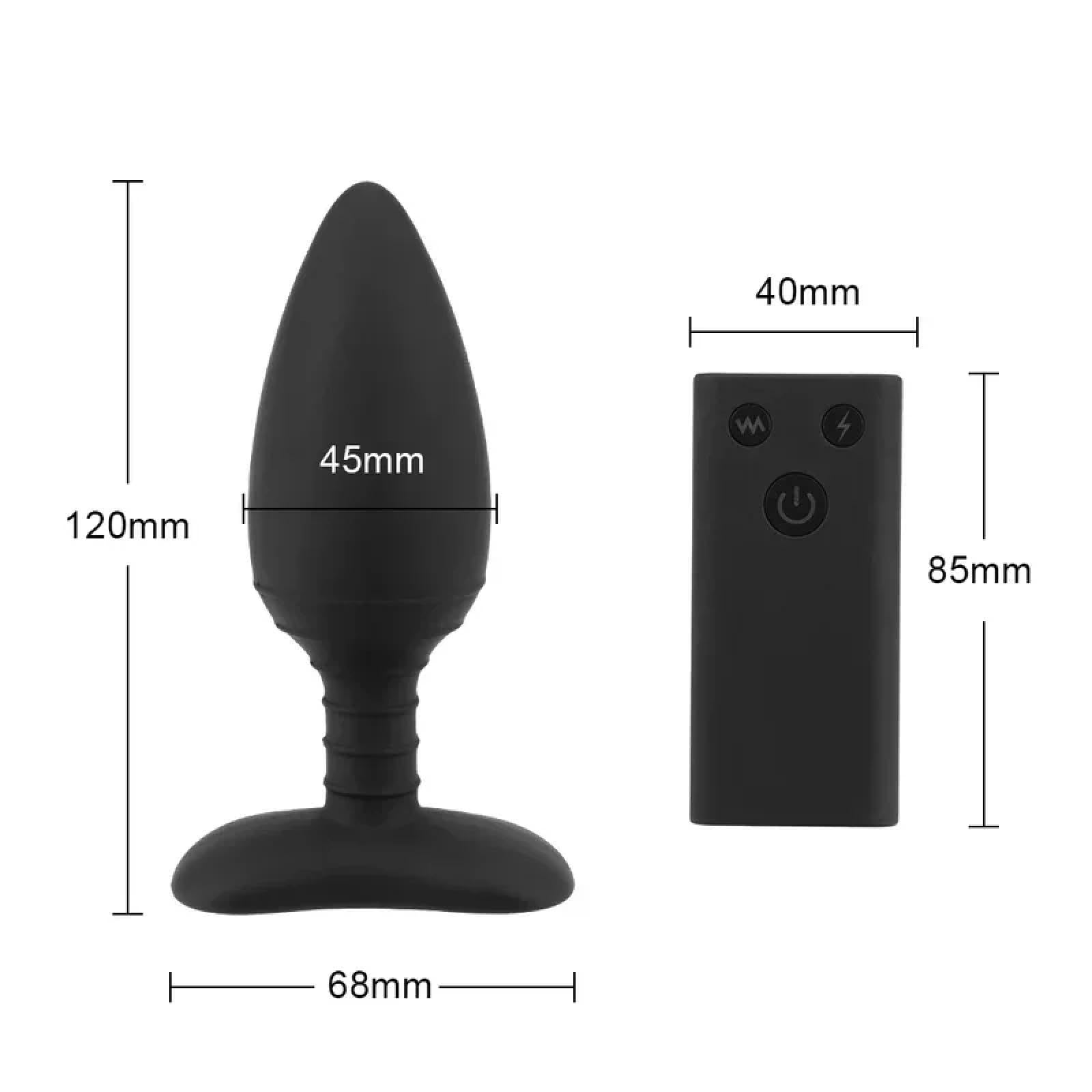 Plug Anale Vibratori per scosse elettriche con spina anale da 45 mm Per Stimolatore vaginale clitorideo per donne Uomini Massaggiatore per la prostata Giocattoli del sesso Giochi per adulti Erotici