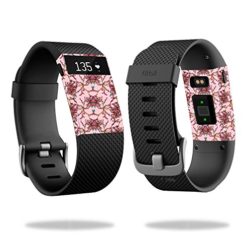 MightySkins Skin Compatible with Fitbit Charge HR Cover Skins Sticker Watch Flower Crown