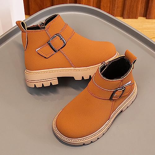 IWIHMIV Child Ankle Boots Slip On Cute Dress Booties Winter Shoes Ankle Boots for Toddler Girls Winter Shoes for Kids4