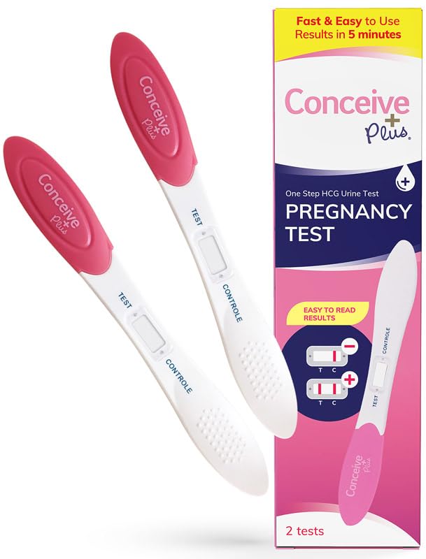 CONCEIVE PLUSEarly Detection Midstream Pregnancy Test - HCG Pregnancy 6 Days Sooner - Easy to Use Discreet Pregnancy Test - Highly Sensitive 10 MIU - Rapid Results in 5 Minutes - 2 Tests