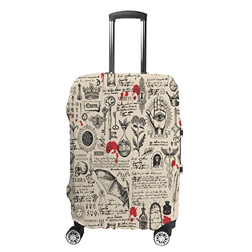 Housse de protection pour bagages en fibre élastique supérieure motif mysticisme