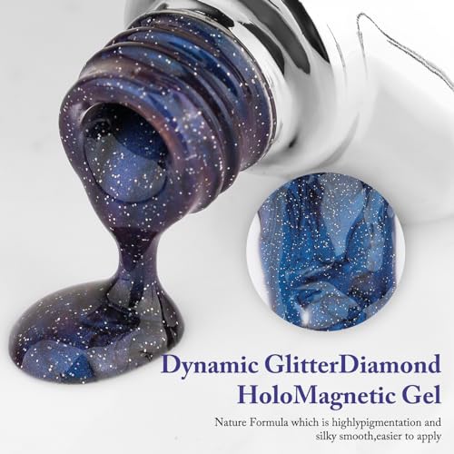 Esmalte Gel Cat Eye Crushed Diamond 15ml con Imán miniatura 3