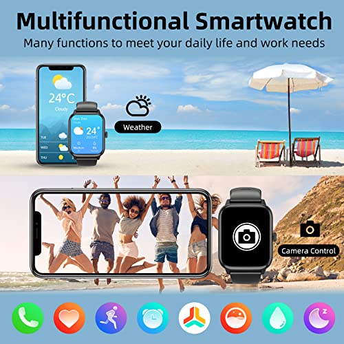 Tamispit Smart Watch (Answer/Make Call), 1.96 Inch Fitness Tracker Watch With Step Calorie Counter, 110+ Sports Modes Ip67 Waterproof, Smartwatch For Men Women Bluetooth Watch Compatible With Android Iphone Ios thumb #4