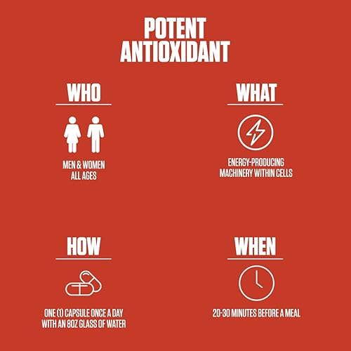 Miniatura 5 de CoQ10 Ubiquinona  # 1 Nuevas píldoras de suplemento CoQ10 con absorción rápida para mejorar la salud cardíaca, aumentar la energía y la salud