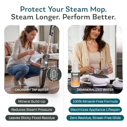 Image of Steam & Go Demineralized Water for Steam Cleaners, Tropical Bloom, 4 x 1 Gallon