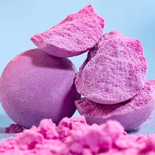 Bath Bombs Gift Set, Body & Earth 10 X 3.5 Oz Natural Essential Oils Cherry Blossom Handmade Birthday Gift Idea For Family, Women, Men #TOP2