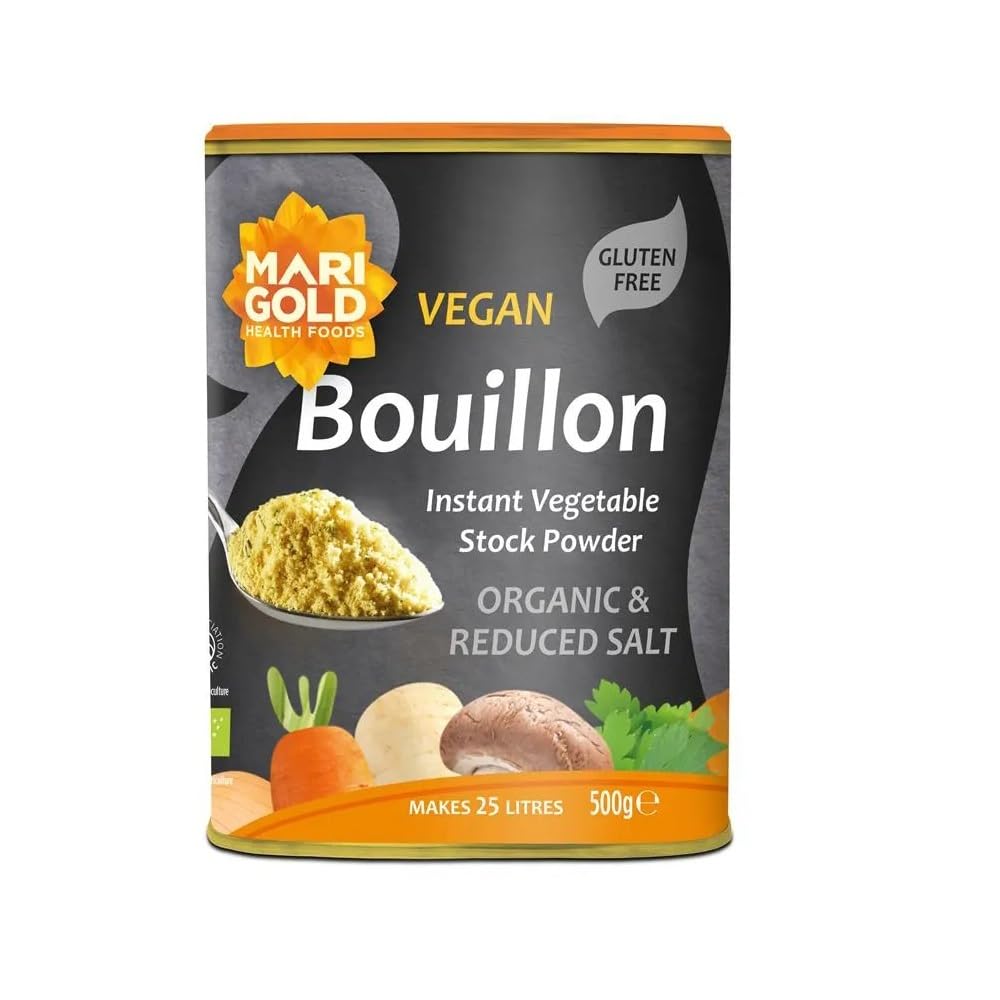Marigold 3 x Foods Swiss Vegetable Bouillon Reduced Salt Family, 500g