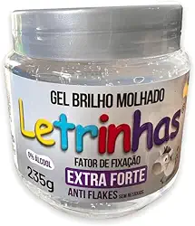 Gel Fixador Brilho Molhado Incolor Pote 235 gr (LETRINHAS)