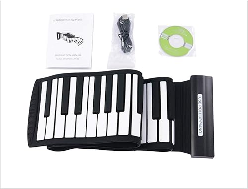 ChenYongPing Keyboard Klaviertasten Faltbare USB-MIDI-88-Tasten
Flexible weiche Silikon-Klaviertastatur elektrisch digital faltbar mit
Aufnahme-Programmierfunktionen verdickt : Piano und Keyboard