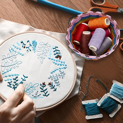 FREEBLOSS 12er Set Korbmacherset Kreativer Raffia-Korb mit Anleitung Korb Webereibedarf für Erwachsene Korbflecht-Sets für Bastelbegeisterte