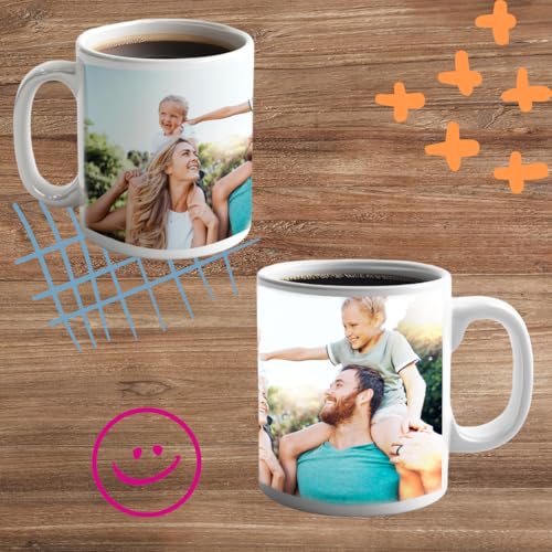 Copykrea - Tasse personnalisable avec votre photo | Catégorie AAA | Va au micro-ondes et au lave-vaisselle | 350ml | Intérieur noire – vue 6