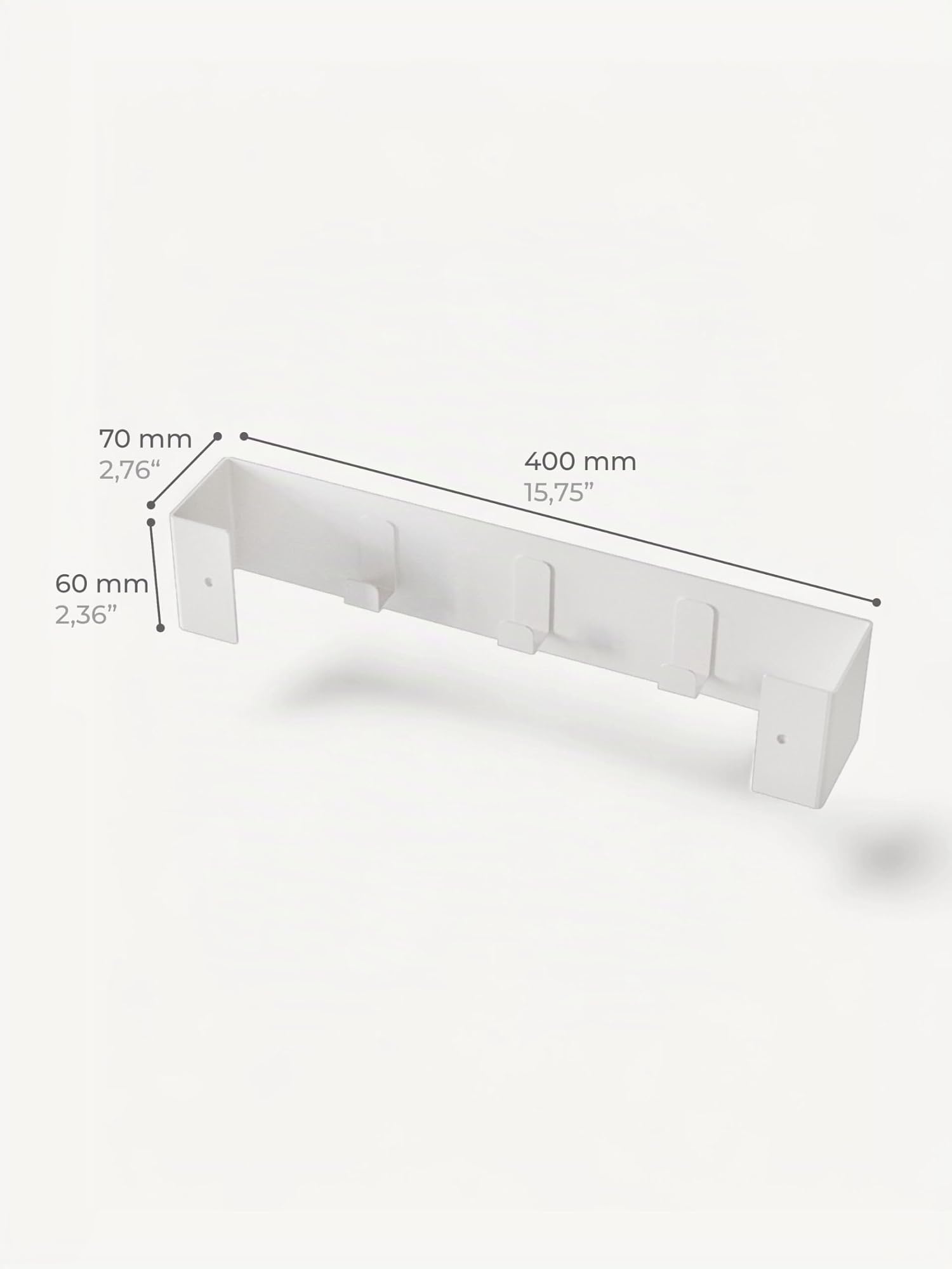 DABSTORY Portasciugamani da 40 cm, in Acciaio Inox, per Bagno e Cucina