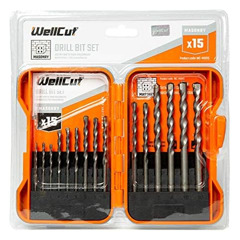 WellCut 15-Piece Masonry Drill Bit Set Cover