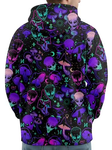 Image of PAGYMO Graphic Hoodies for Men Funny Novelty Pullover Hooded Sweatshirt