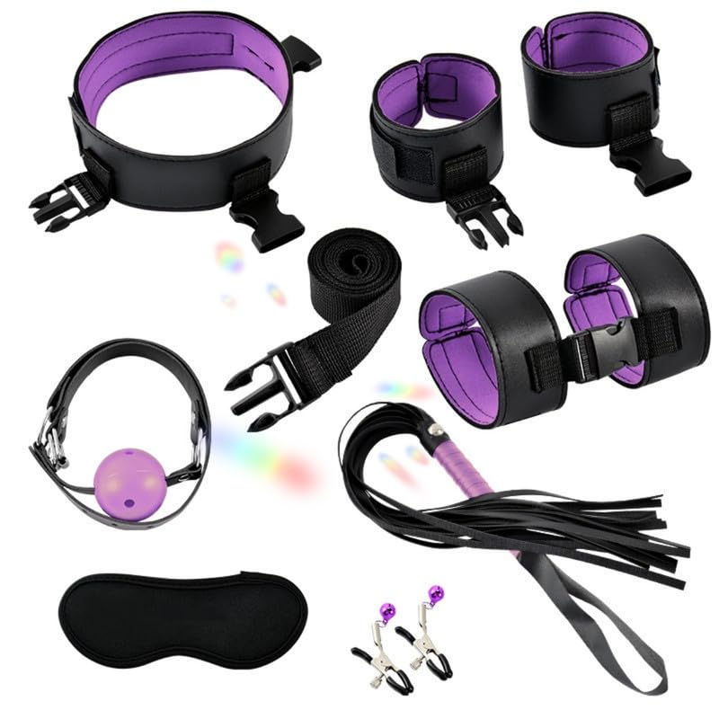 Accesorios de fitness de esponja morados: kit de 8 piezas ajustables para pies