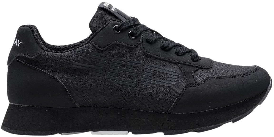 Replay Men's Gms68 Sneaker, 003 Black, 9.5 UK
