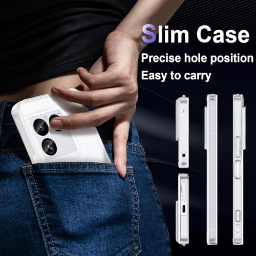 Image of Case for Sony Xperia 1 VIII, Military Grade Drop Protection Phone Case, Yellowing Resistant, Anti-Scratch Hard PC Back, Shockproof Hard Ultra-Thin Protective Cover, Clear